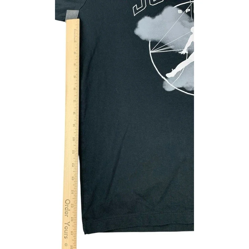 AIR JORDAN Gravity's Nightmare LS Tee, Black, FD7004-010, Men’s Size Medium